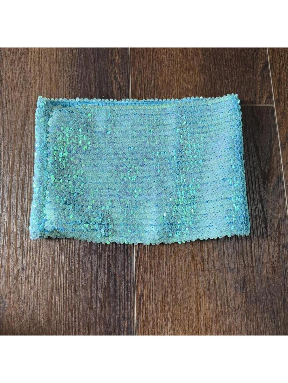 Women's Blue Crop-top